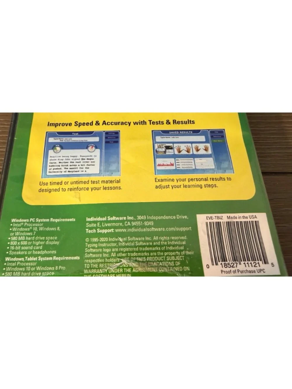 Typing Instructor for Business CD Software by Individual Software 2020 Windows